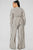 Right Up My Alley Striped Jumpsuit - Taupe/Combo