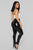 Late Night Texts Vinyl Pants - Black