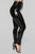 Late Night Texts Vinyl Pants - Black