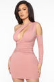 I Talk That Mini Dress - Mauve
