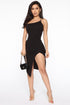 A Careless Night Midi Dress - Black