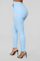 Knot Your Girl Pants - Blue