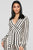 Right Up My Alley Striped Jumpsuit - Taupe/Combo