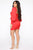 Lace Em Up Mini Dress - Red