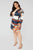 Whole Lotta Class Satin Mini Dress - Multi