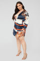 Whole Lotta Class Satin Mini Dress - Multi