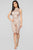 Speed Of Light Sequin Romper - Peach