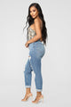 I Got It From My Mama Distressed Jeans - MediumBlueWash
