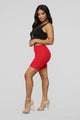 Natalee Biker Shorts - Red