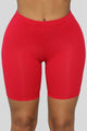 Natalee Biker Shorts - Red