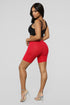Natalee Biker Shorts - Red