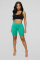 Natalee Biker Shorts - Green