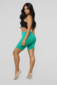 Natalee Biker Shorts - Green