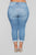 I Got It From My Mama Distressed Jeans - MediumBlueWash