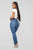 Classic Button Up Skinny Jeans - Medium Blue Wash