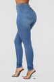 Classic Beauty Skinny Jeans - Medium Blue Wash