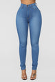 Classic Beauty Skinny Jeans - Medium Blue Wash