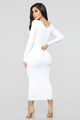 All These Simple Things Midi Dress - White