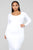 All These Simple Things Midi Dress - White