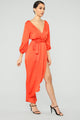 Sheer Attraction Maxi Dress - Orange