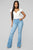 Valentina High Rise Flare Jeans - Light Blue Wash