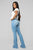 Valentina High Rise Flare Jeans - Light Blue Wash
