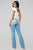 Valentina High Rise Flare Jeans - Light Blue Wash