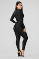 Jumpin' Into It Jumpsuit - Black