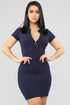 I'm Ready Polo Mini Dress - Navy