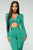 Baddest Babe Cut Out Jumpsuit - Jade