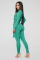 Baddest Babe Cut Out Jumpsuit - Jade