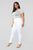 Super High Waist Denim Skinnies - White