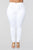 Super High Waist Denim Skinnies - White