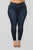 Classic Mid Rise Skinny Jeans - Dark Denim