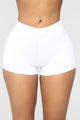 Plain Jane Mini Shorts - White
