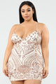 Remix Sequin Dress - Rose Gold