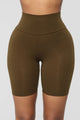 Brooke Biker Shorts - Olive