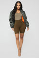 Brooke Biker Shorts - Olive