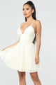 Show Me The Way Lace Mini Dress - Cream