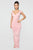 Call Me Elastic Ruched Maxi Dress - Pink