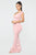 Call Me Elastic Ruched Maxi Dress - Pink
