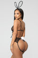 House Bunny 3 Piece Bedroom Costume Set - Black