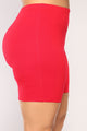 Classic Mini Biker Shorts - Red