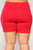 Classic Mini Biker Shorts - Red