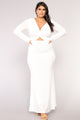 Mara Knot Dress - White