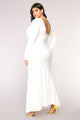 Mara Knot Dress - White