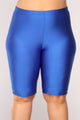 Curves For Days Biker Shorts - Royal
