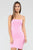 Kaia Ribbed Mini Dress - Pink