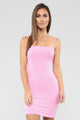 Kaia Ribbed Mini Dress - Pink