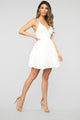 Unforgettable Moments Flare Mini Dress - White